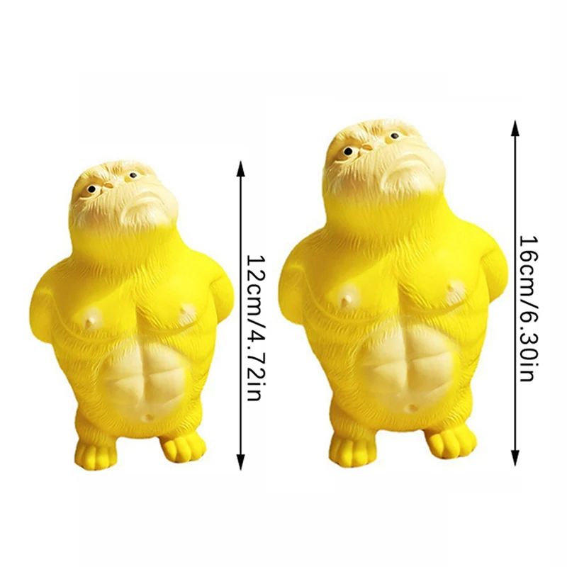 Dailystuff Big Giant Orangutan Squishy Fidget Toy – Funny Elastic Gorilla Stress Relief Toy & Prank Gift Home Decor
