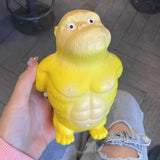 Dailystuff Big Giant Orangutan Squishy Fidget Toy – Funny Elastic Gorilla Stress Relief Toy & Prank Gift Home Decor